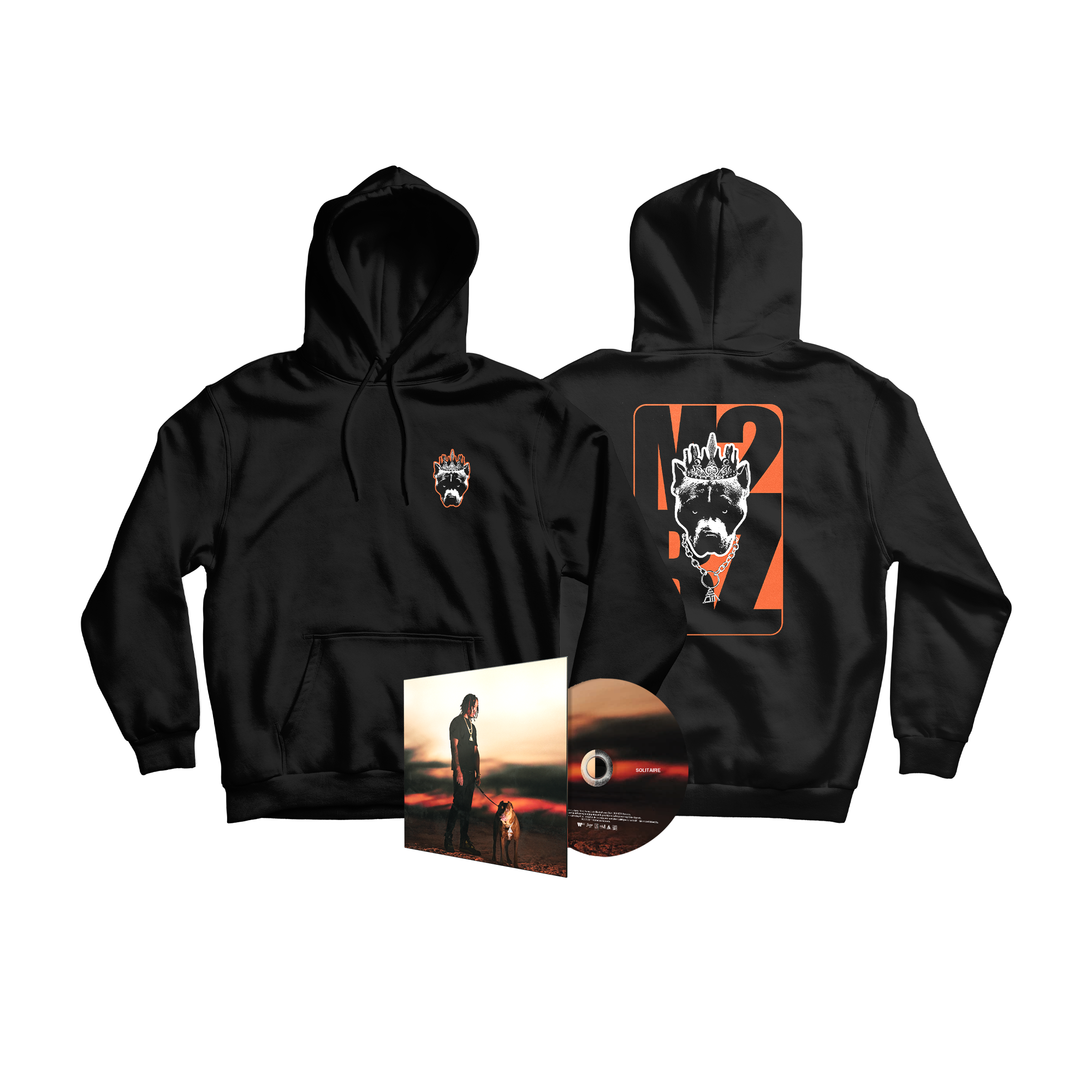 CD Solitaire + Hoodie noir Malty 2BZ